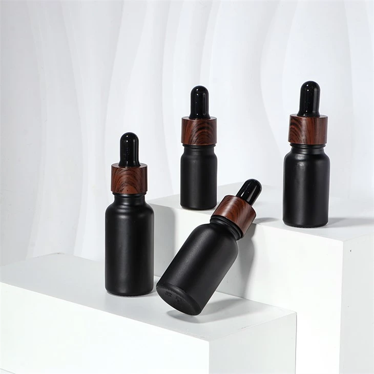Matte Black Dropper Bottles